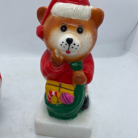 Vintage Christmas candles - set of 2 - Picture 3 of 4